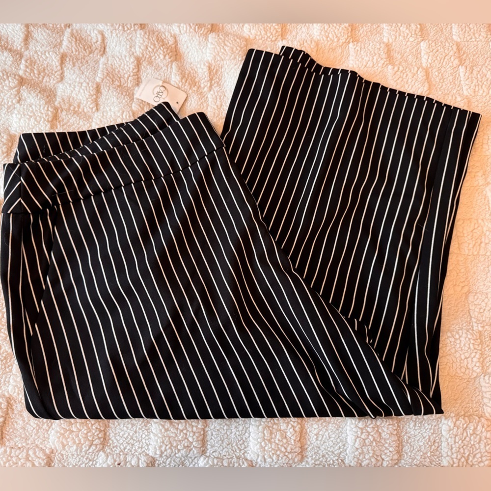 Cato Black and White Pencil Pants Casual